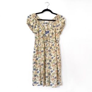 NWT Yellow Floral Dress